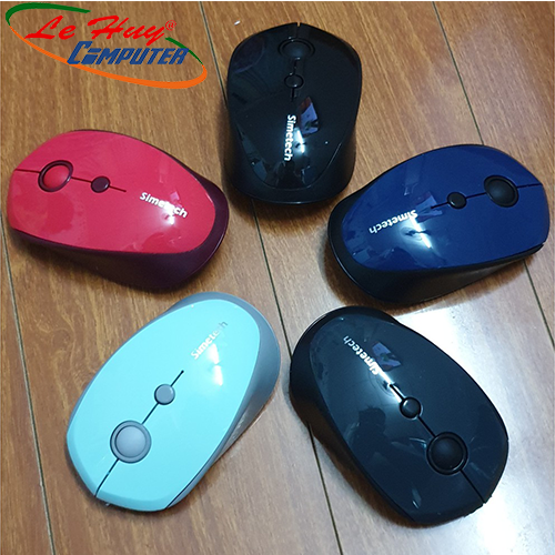 Chuột máy tính Simetech V7200 4D click Silent pin sạc Có công tắc on/off