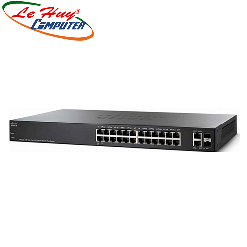 Thiết bị chuyển mạch Switch CISCO SF220-24-K9 24-port 10/100 Smart
