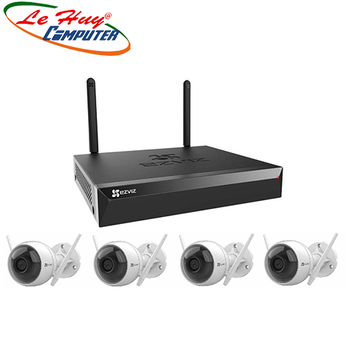 Bộ Kit camera IP Wifi EZVIZ CS-BW3824B0-E40 (4 camera CS-C3WN và 1 đầu ghi CS-X5S-8W)