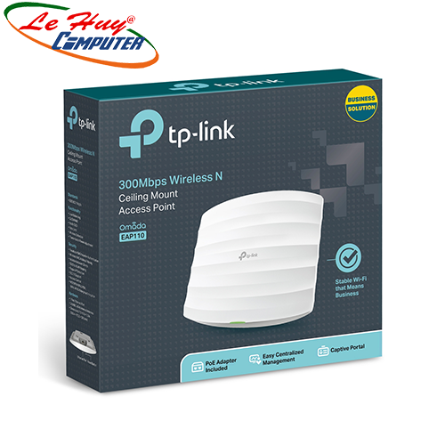 Thiết bị mạng - Router Wifi Gắn Trần TP-Link EAP110 V4