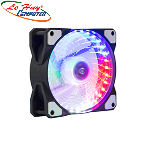 Fan case Rainbow 12cm 33 bóng led 5 màu