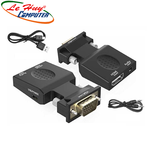 Đầu chuyển VGA to HDMI có audio