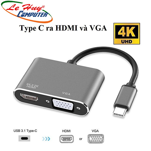 Cáp Chuyển Type-C ra HDMI và VGA