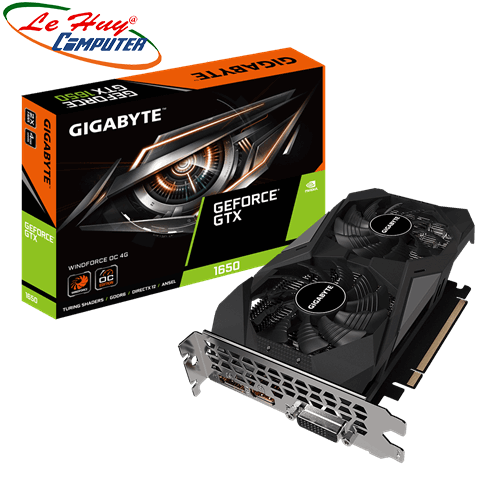 Card Màn Hình - VGA GIGABYTE GeForce GTX 1650 D6 WINDFORCE OC 4G (GV-N1656WF2OC-4GD)