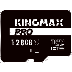Thẻ nhớ MicroSD Kingmax CL10 PRO 128G/ U1, UHS-1, 80MB/s R - 10MB/s W, SD adaper