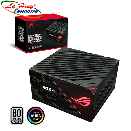 Nguồn máy tính ASUS ROG Thor 850 80 Plus Platium Certified 850W Fully-Modular RGB