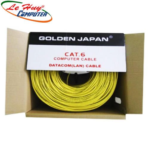 CÁP MẠNG GOLDEN JAPAN 4 PAIR SFTP CAT6 (Màu Vàng) 305m