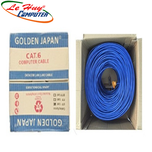 CÁP MẠNG GOLDEN JAPAN 4 PAIR FTP CAT6 (Màu xanh dương)