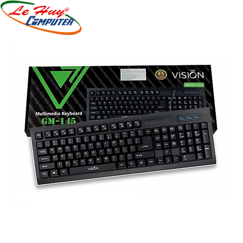 Bàn phím Vision GM-145 Tích Hợp 3 Cổng USB và Multimedia