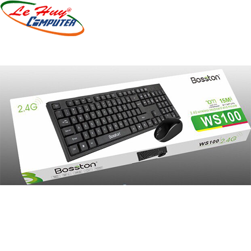 Combo Phím Chuột Không Dây Bosston WS100