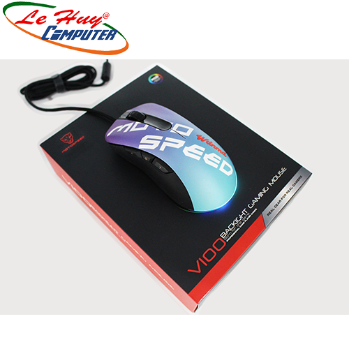 Chuột máy tính Motospeed V100 PRO ESPORT Led RGB (Xanh/Đỏ)