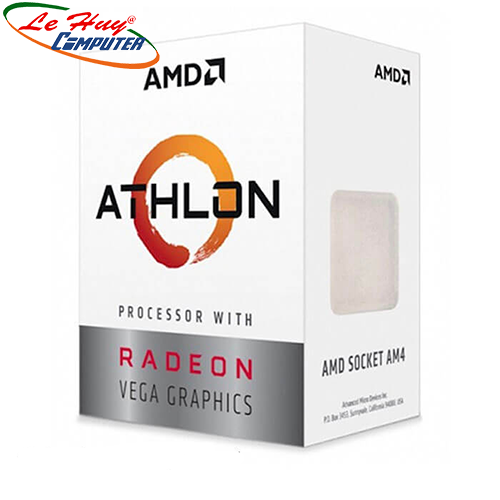 Bộ vi xử lý - CPU AMD Ryzen Athlon 3000G 3.5GHz / 2 nhân 4 luồng / Radeon™ Vega 3 Graphics(Tray kèm quạt)