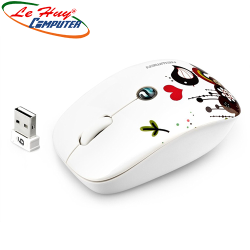 Chuột máy tính không dây Newmen F201(Trắng)