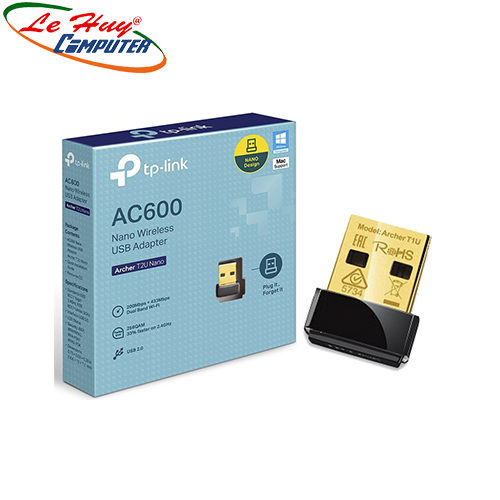 Bộ thu sóng Wifi TP-Link  Archer T2U(AC600) NANO 600Mbps