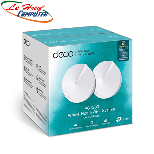 Thiết bị mạng - Router Wifi Deco M5 - Bộ 2 thiết bị Wifi Mesh AC1300 - Có thể mở rộng hệ thống