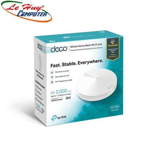 Thiết bị mạng - Router Wifi Deco M5 - Bộ 1 thiết bị Wifi Mesh AC1300 - Có thể mở rộng hệ thống