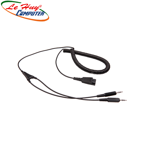Cáp PC Cord - QD to 2x3.5mm 2m coiled