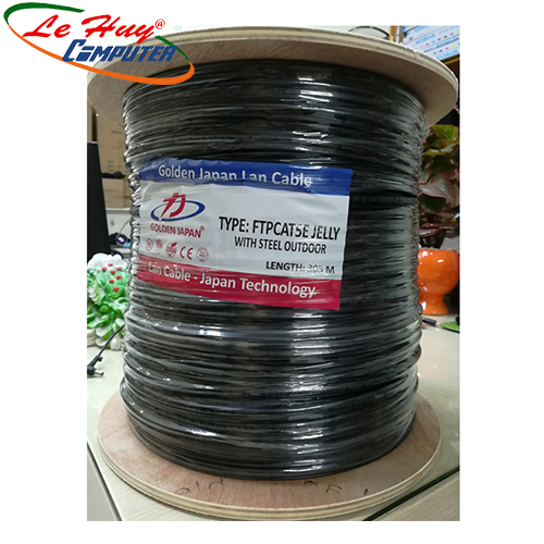 CÁP MẠNG GOLDEN JAPAN 4 PAIR+CAT 5E FTP(outdoor) chống ẩm dùng ngoài trời 305 mét