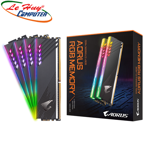 Ram Gigabyte Aorus Heatsink RGB Demo kit DDR4 16GB (8GBx2) 3600Mhz (GP-AR36C18S8K2HU416RD)