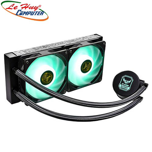 TẢN NHIỆT NƯỚC ID-COOLING AURAFLOW X 240 TGA AIO ( ASUS TUF Certified, RGB SYNC, Pump 2100RPM, 240mm Radiator, PWM Fans*2, Intel&AMD)