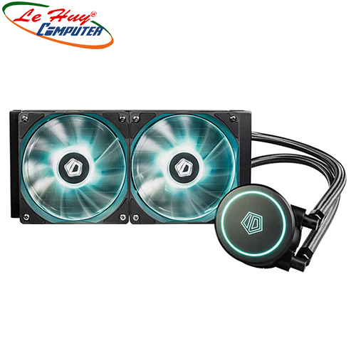 TẢN NHIỆT NƯỚC ID-COOLING AURAFLOW X 240 AIO ( RGB SYNC, Pump 2100RPM, 240mm Radiator, PWM Fans*2, Intel&AMD)