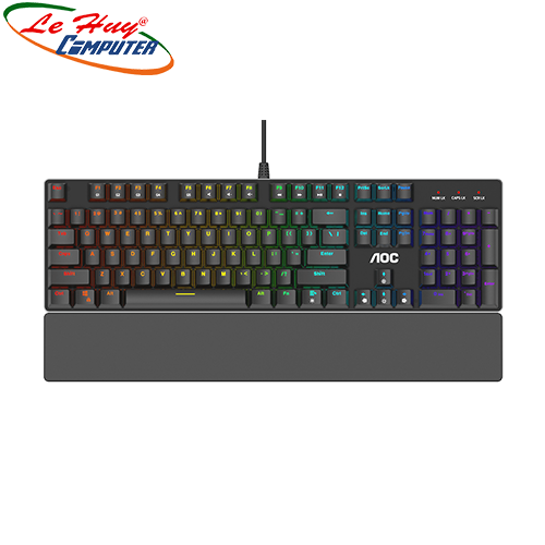 Bàn phím cơ AOC GK500 RGB Outemu Blue Switch Gaming