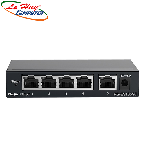 Thiết bị chuyển mạch Switch RUIJIE RG-ES105GD 5-port Gigabit Unmanaged
