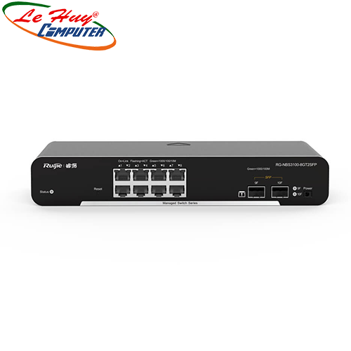Thiết bị chuyển mạch Switch RUIJIE RG-NBS3100-8GT2SFP-P 8-Port Gigabit L2 Managed POE