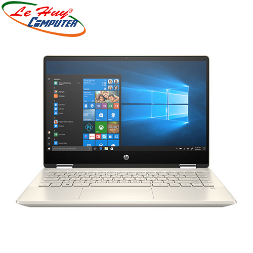 Máy Tính Xách Tay/Laptop HP Pavilion x360 14-dw0060TU (195M8PA) (i3 1005G1/4GB RAM/256GB SSD/14 Touch FHD/Win10/Office/Bút/Vàng)