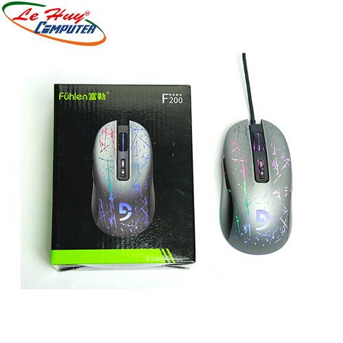Chuột máy tính Fuhlen F200 Bạc USB