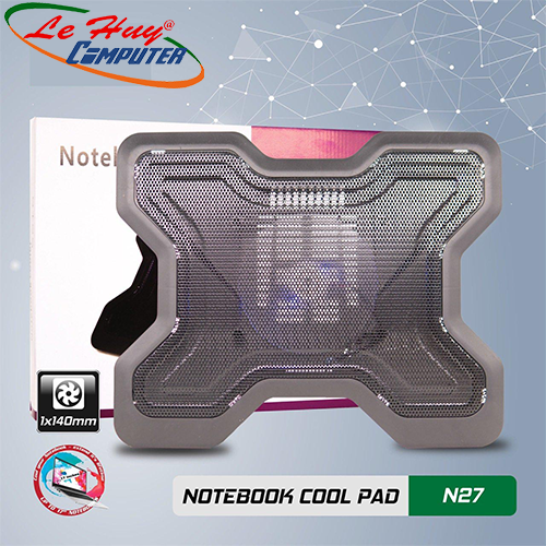Đế tản nhiệt Laptop VSP Cooler N27 (1*Fan 14cm)