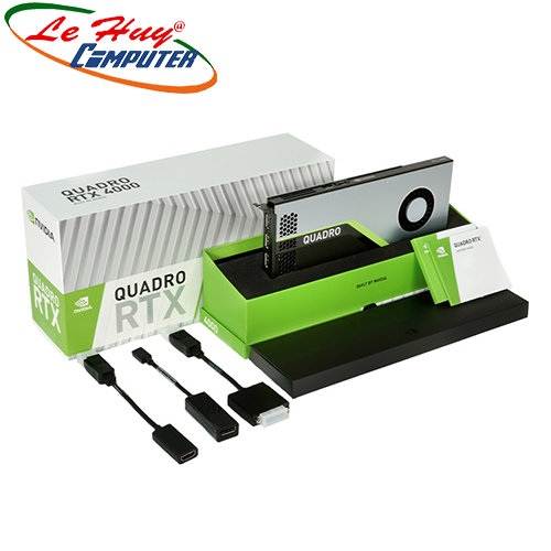 Card Màn Hình - VGA Card LEADTEK nVidia Quadro RTX4000 8GB Box màu