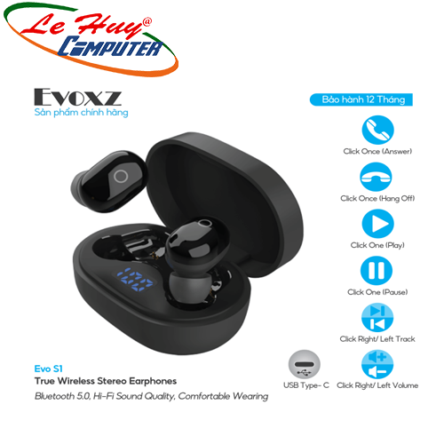TAI NGHE BLUETOOTH EVOXZ EVO S1