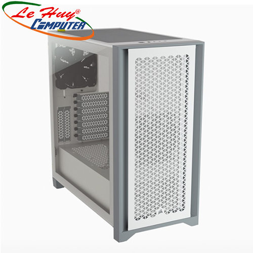 Vỏ máy tính Corsair 4000D Airflow Tempered Glass White (CC-9011201-WW)