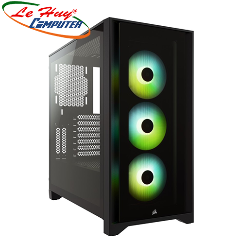 Vỏ máy tính Corsair iCUE 4000X RGB Tempered Glass Black (CC-9011204-WW)
