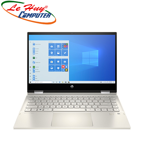 Máy Tính Xách Tay/Laptop HP Pavilion x360 14-dw0061TU (19D52PA) (i3-1005G1/4GB/512GB SSD/14FHD TouchScreen/Win10/Gold/Pen)