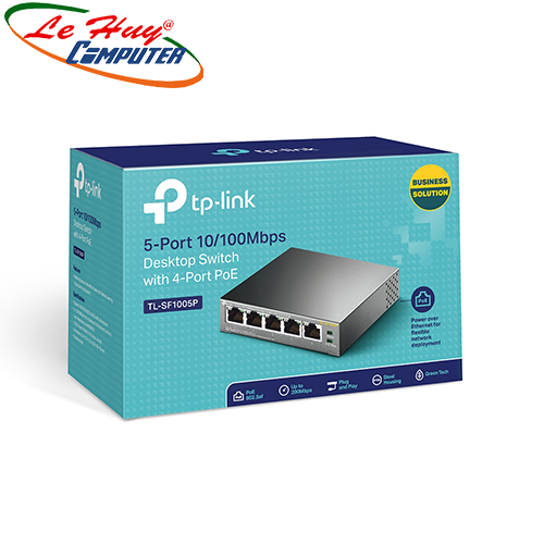 Thiết bị chuyển mạch Switch TP-Link TL-SF1005P 5-Port 10/100Mbps