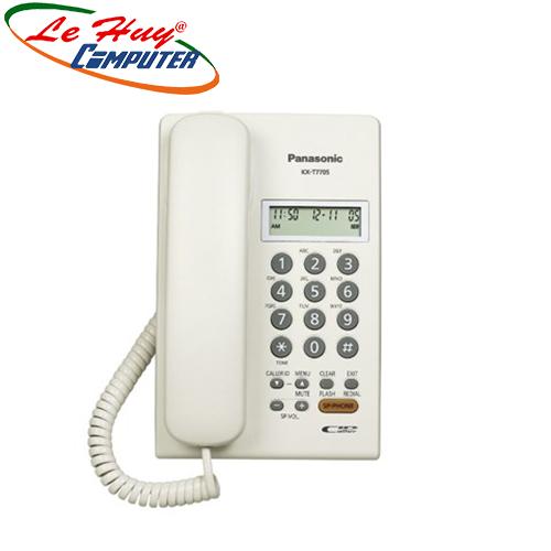 Điện thoại bàn Panasonic KXT 7705X (Trắng)