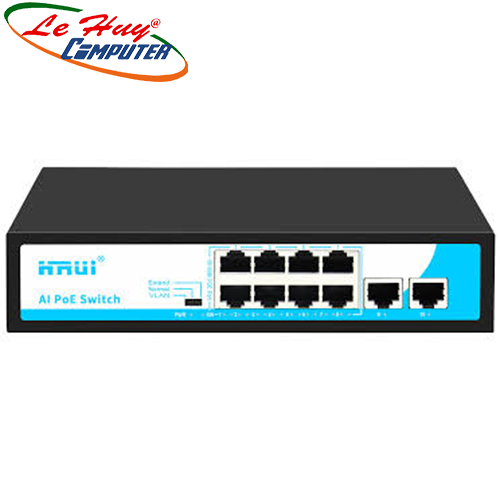 Thiết bị chuyển mạch Switch POE Hrui 8 Port HR902-AF-82N
