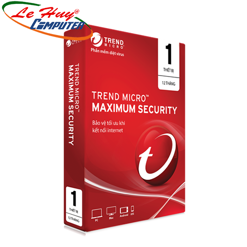 Phần mềm diệt virus Trend Micro Maximum Security - 1PC