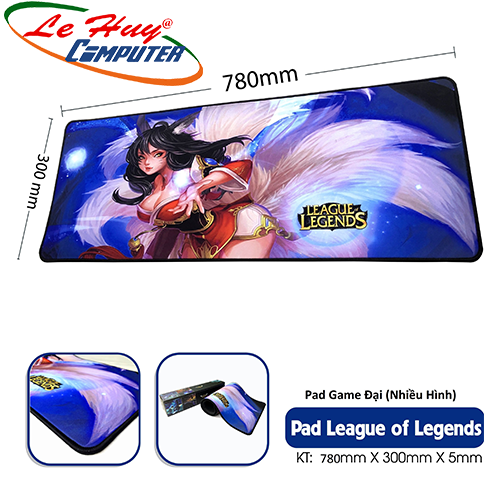 Miếng lót chuột Gaming Lớn Nhiều Hình 300x780x5mm - Full Box
