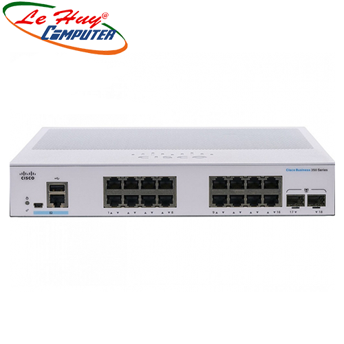 Thiết bị chuyển mạch Switch CISCO CBS350-16T-2G-EU Managed 16-port GE, 2x1G SFP