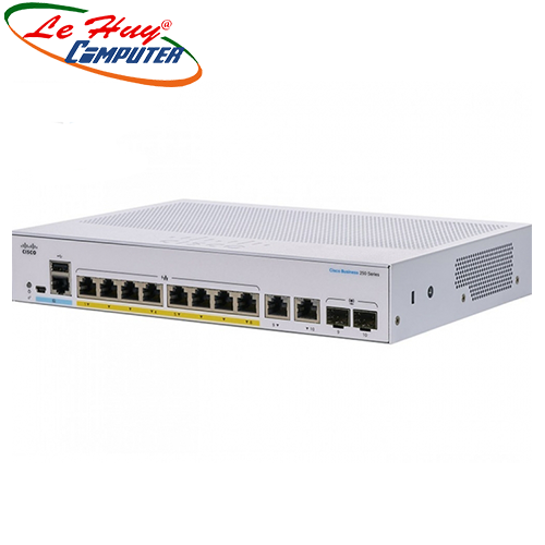 Thiết bị chuyển mạch Switch CISCO CBS250-8FP-E-2G-EU 8-port GE, Full PoE, Ext PS, 2x1G Combo