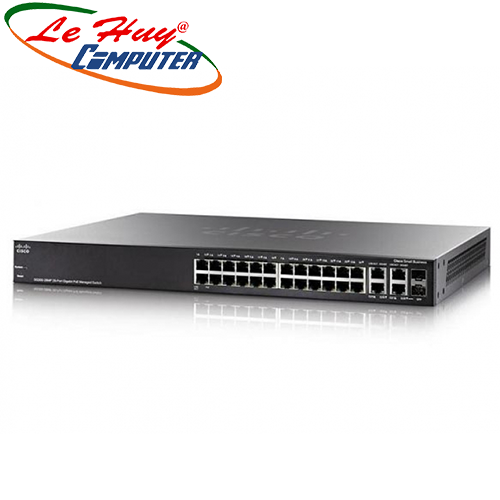 Thiết bị chuyển mạch Switch CISCO SG350-28MP-K9-EU 24-port PoE+