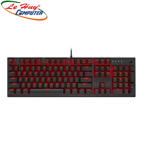 Bàn phím cơ Corsair K60 PRO Mx VIOLA Red Led (CH-910D029-NA)