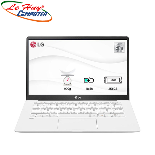 Máy Tính Xách Tay/Laptop LG Gram 14ZD90N-V.AX53A5 (i5 1035G7/8GB RAM/256GBSSD/14.0 inch FHD/FP/Trắng)