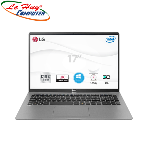 Máy Tính Xách Tay/Laptop LG Gram 17Z90N-V.AH75A5 (i7 1065G7/8GB RAM/512GB SSD/17inch IPS/FP/Win 10 Home Plus/Xám Bạc)