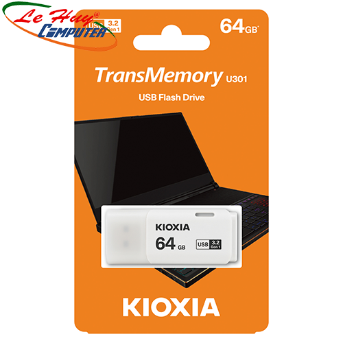 USB Kioxia 64GB USB 3.2 U301 White LU301W064GG4