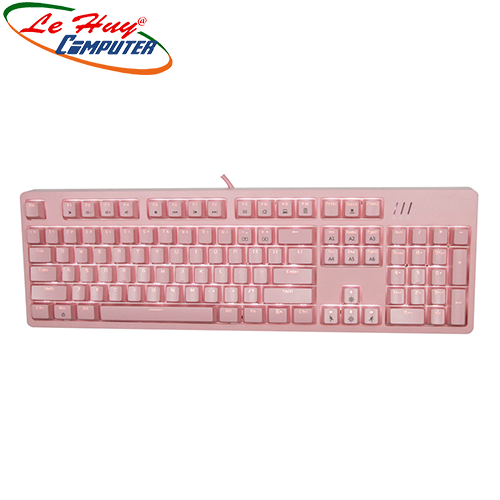 Bàn phím cơ AJAZZ DKM150 Pink Led Trắng (Swicth Red/Blue)