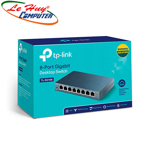 Thiết bị chuyển mạch Switch TP-Link TL-SG108 8 cổng 10/100/1000Mbps sắt